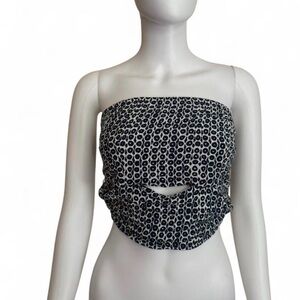 Cleobella Strapless Printed Crop Top Bandeau | Size Small